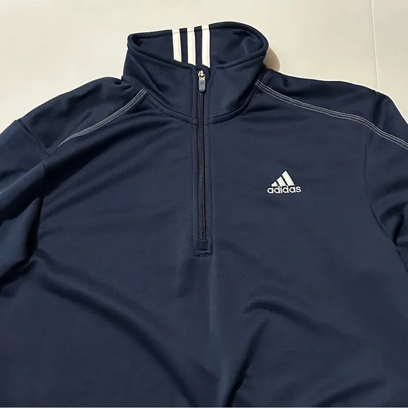 Adidas 1/4 Zip Long Sleeve, Medium - Picture 4 of 7